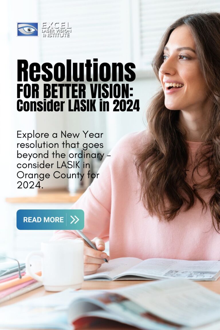 Resolutions For Better Vision Consider LASIK In 2024   Happy Wopman Writing New Years Resolution Blog Title Resolutions For Better Vision Consider LASIK In 2024 Pinterest Pin 768x1152 