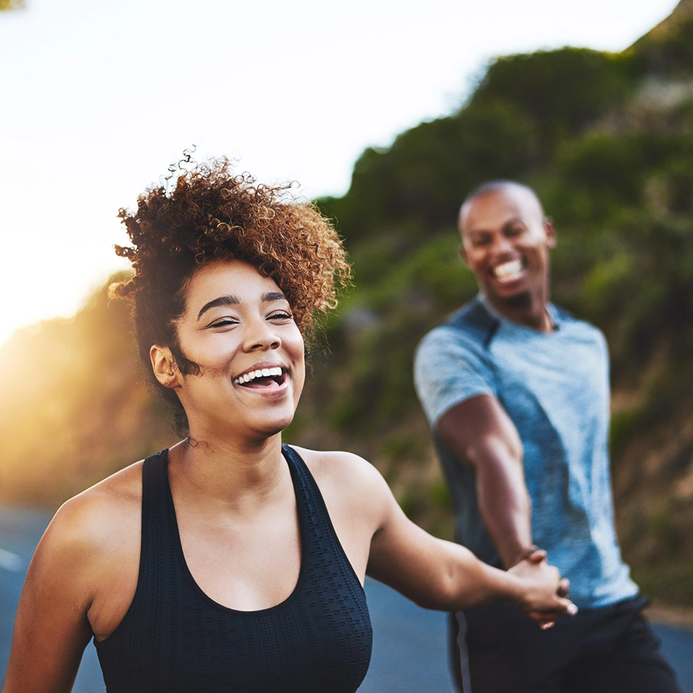 Young couple enjoying clear vision thanks to LASIK eye surgery in Los Angeles, California